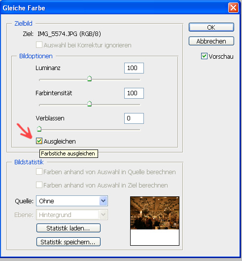 farbstich entfernen mit photoshop